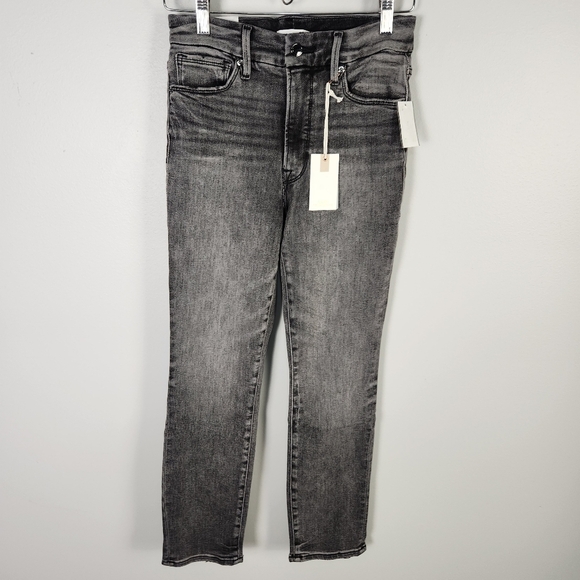 NWT Good American Good Legs Stovepipe Cigarette Jeans in Washed Black 4/27 #0187 - Picture 3 of 15